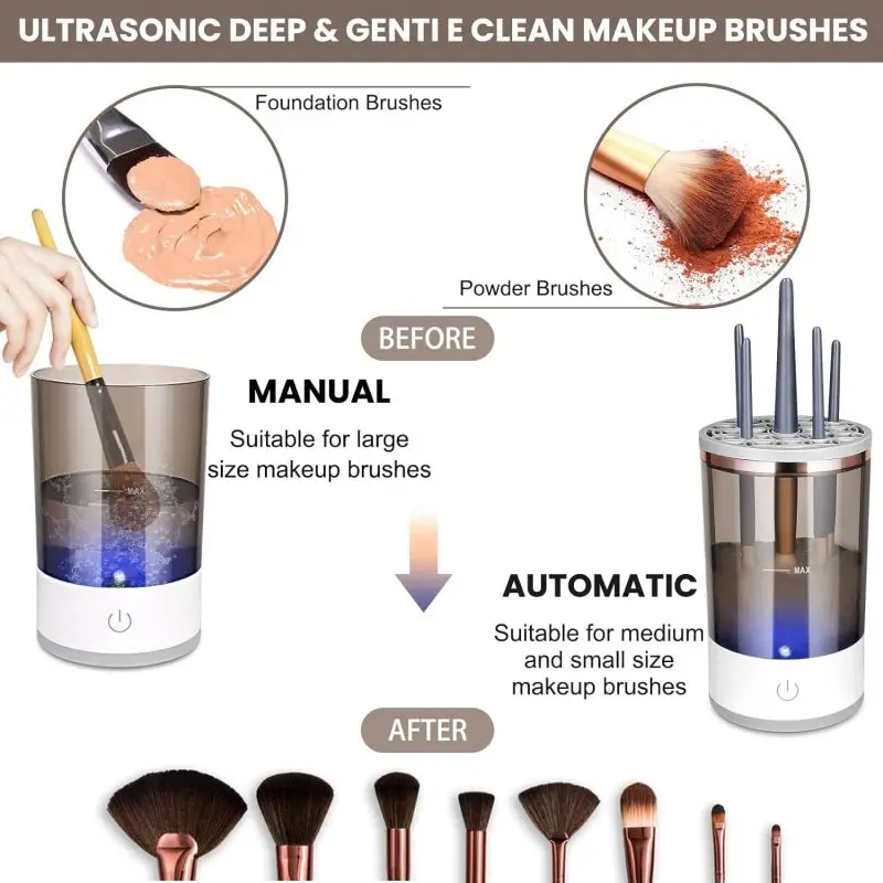 Automatic USB Operate Makeup Brushes Cleaner Machine