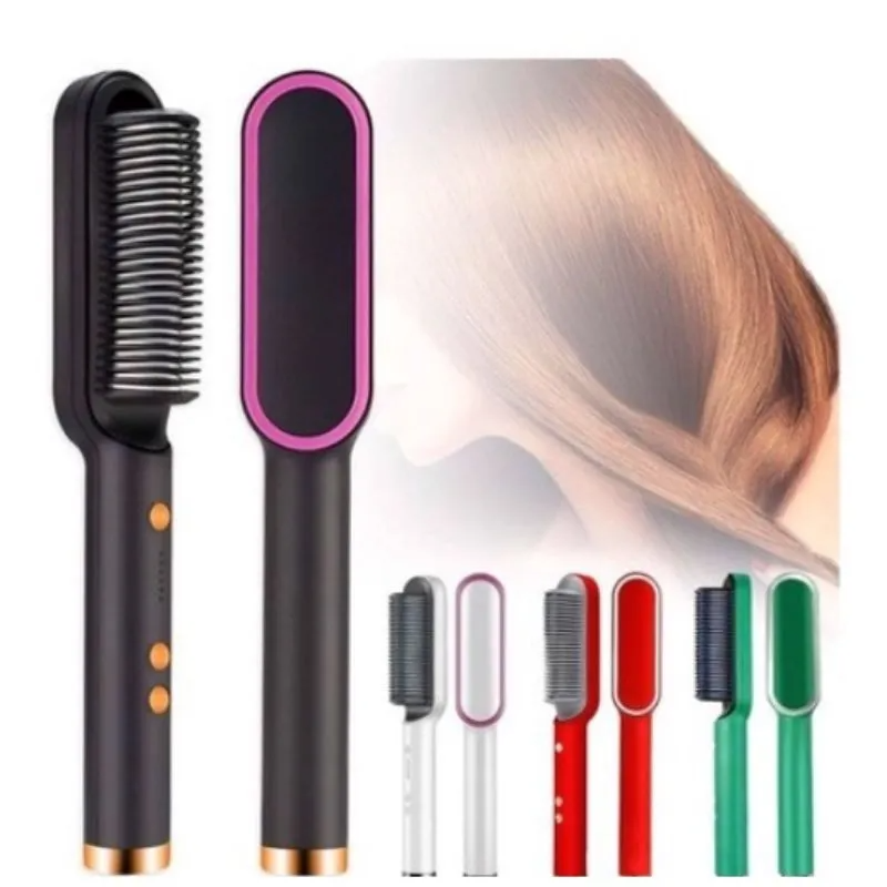 New dual-purpose heated straightening comb and curling comb with negative ions