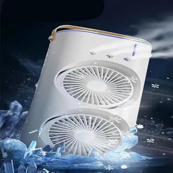 Portable Mini Double Fan Air Cooler