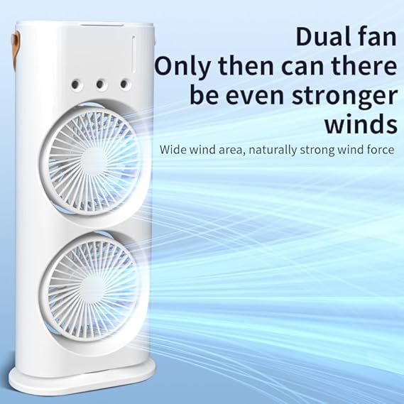 Portable Mini Double Fan Air Cooler