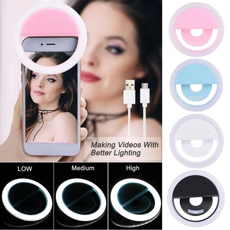 Portable Mobile Selfie Ring Light