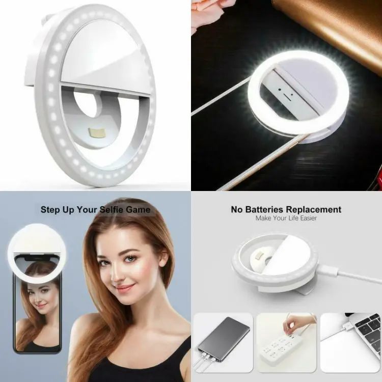 Portable Mobile Selfie Ring Light