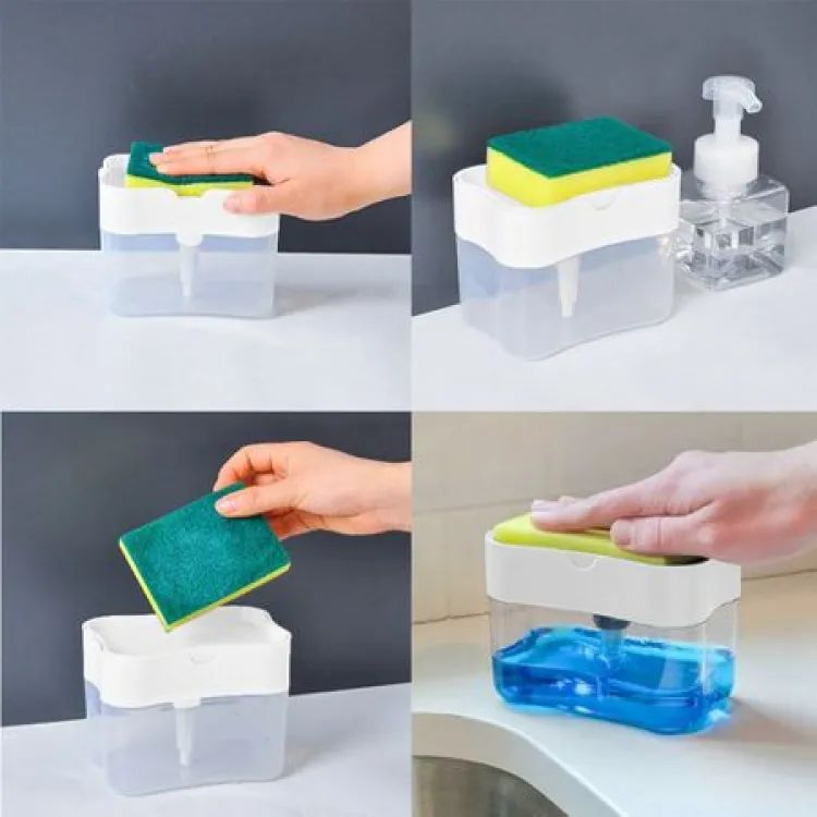 Soap Pump Dispenser and Sponge Holder