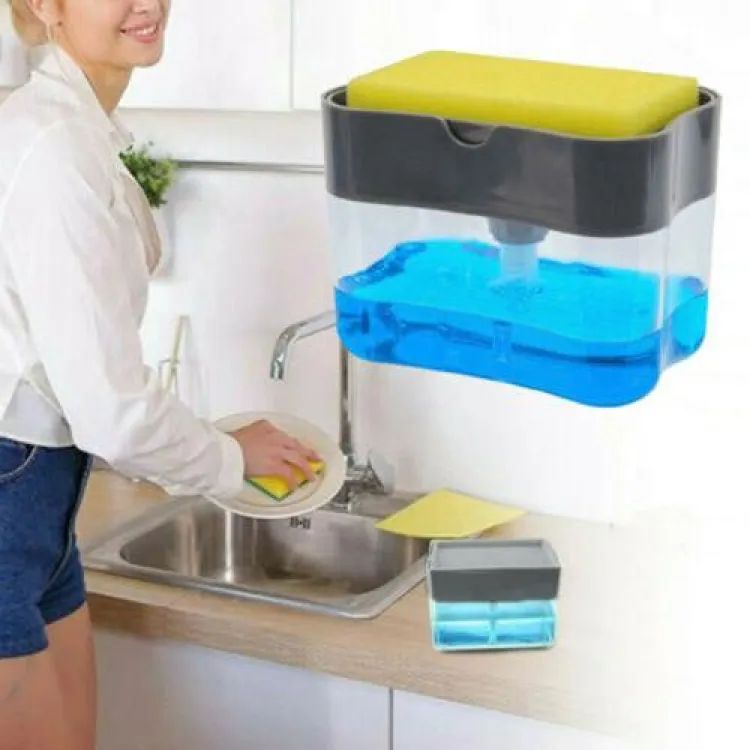 Soap Pump Dispenser and Sponge Holder