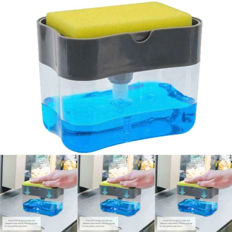 Soap Pump Dispenser and Sponge Holder