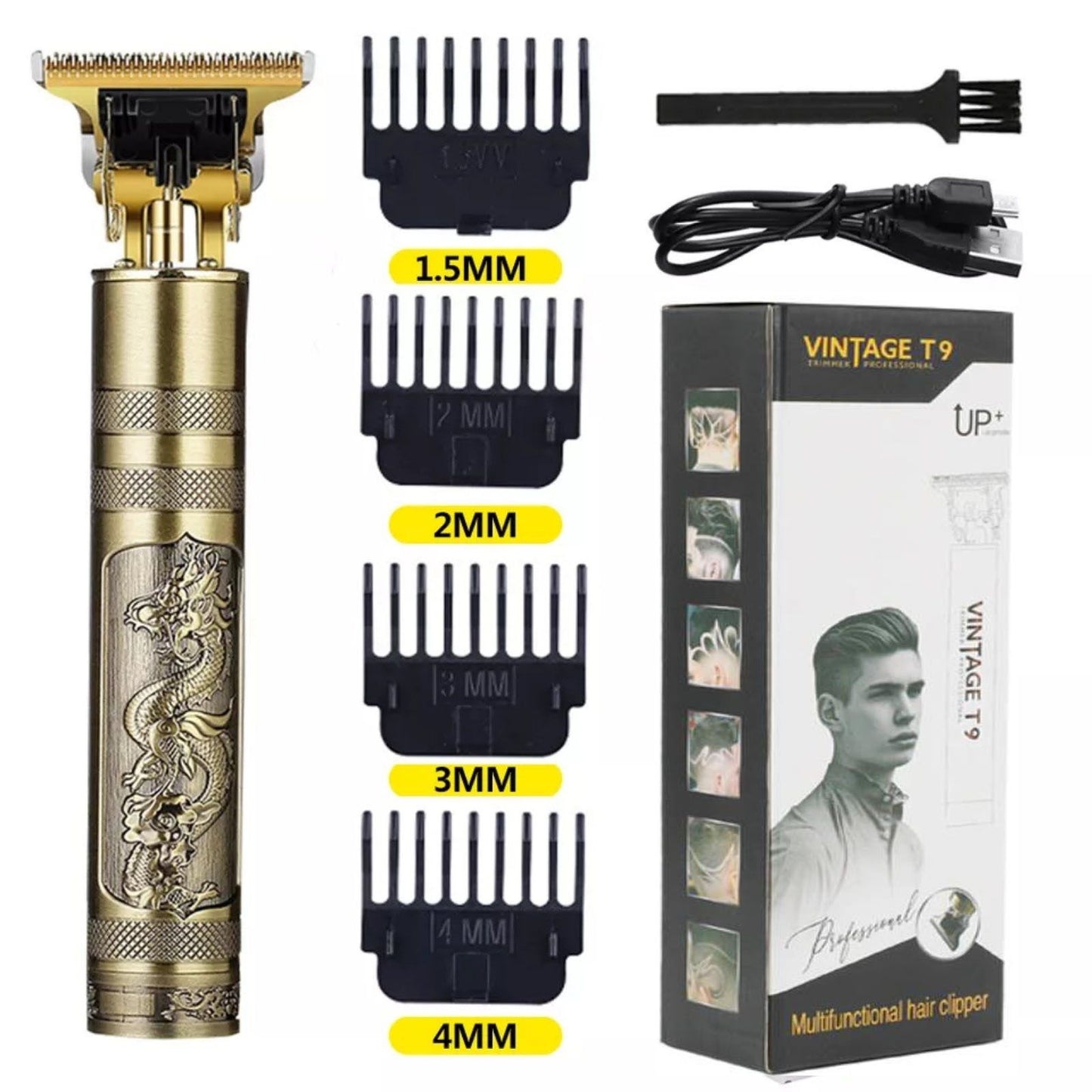 Metal Body VINTAGE T9 Dragon Style  Hair Trimmer