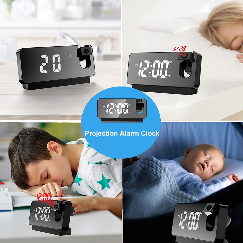 LED Digital Projection Alarm Clock Electronic Alarm Clock