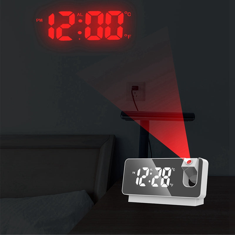 LED Digital Projection Alarm Clock Electronic Alarm Clock