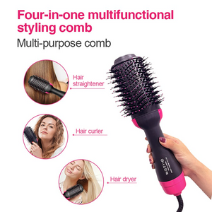 3 IN 1 HAIR BRUSH (HAIR DRYER, HAIR STRAIGHTENER & HAIR CURLER)