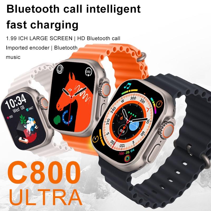 C800 Ultra Smart Watch For Men Women Series 8 1.99″ Bluetooth Call Smartwatch Wireless Charging Watches