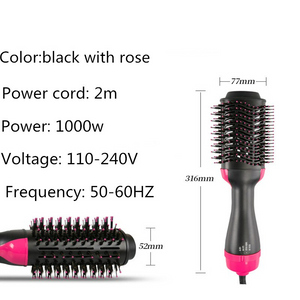 3 IN 1 HAIR BRUSH (HAIR DRYER, HAIR STRAIGHTENER & HAIR CURLER)