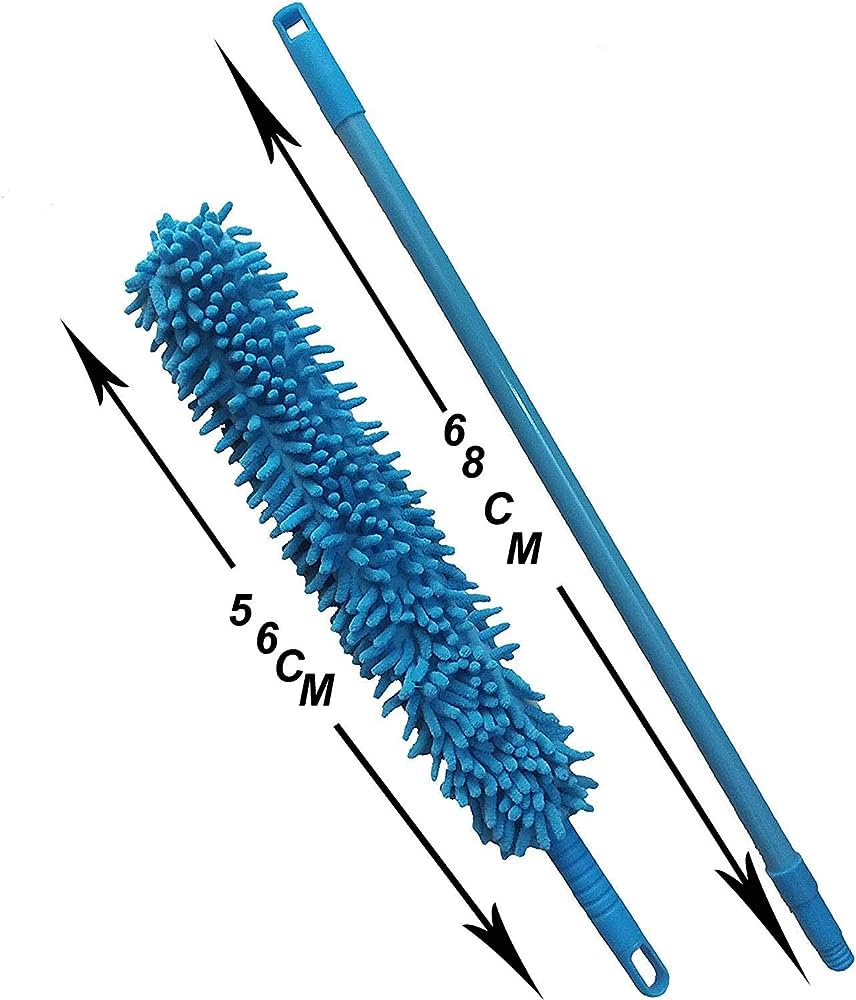 AlClean Flexible Micro Fiber Duster With Telescopic Stainless Steel Handle for Fan Cleaning Specially