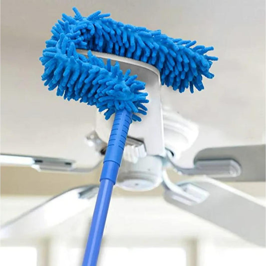 AlClean Flexible Micro Fiber Duster With Telescopic Stainless Steel Handle for Fan Cleaning Specially