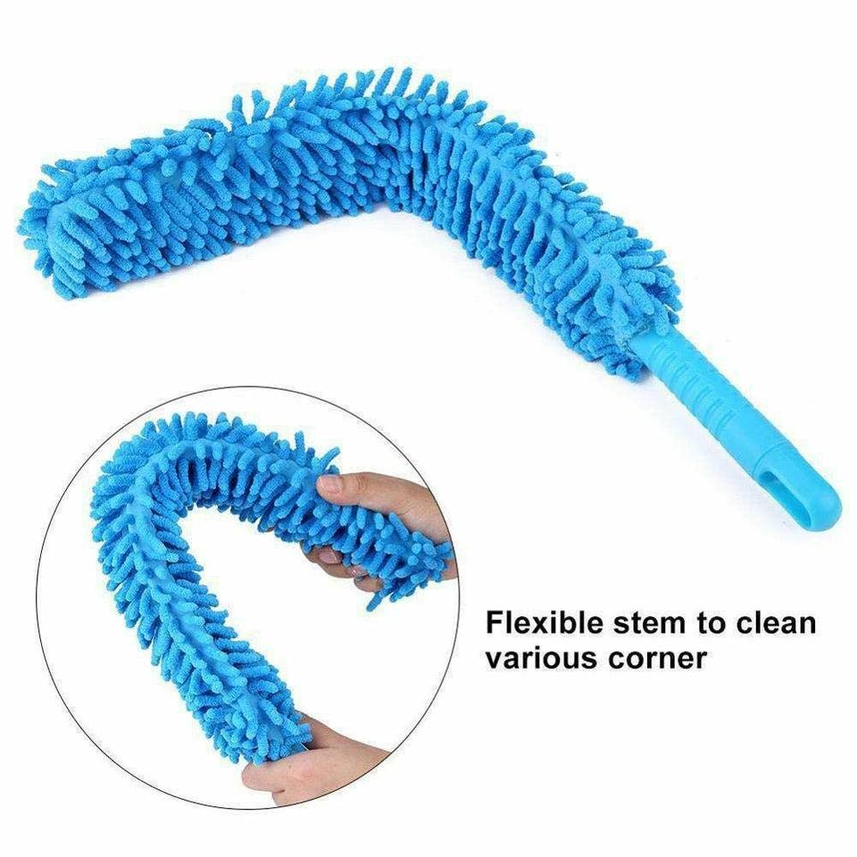 AlClean Flexible Micro Fiber Duster With Telescopic Stainless Steel Handle for Fan Cleaning Specially